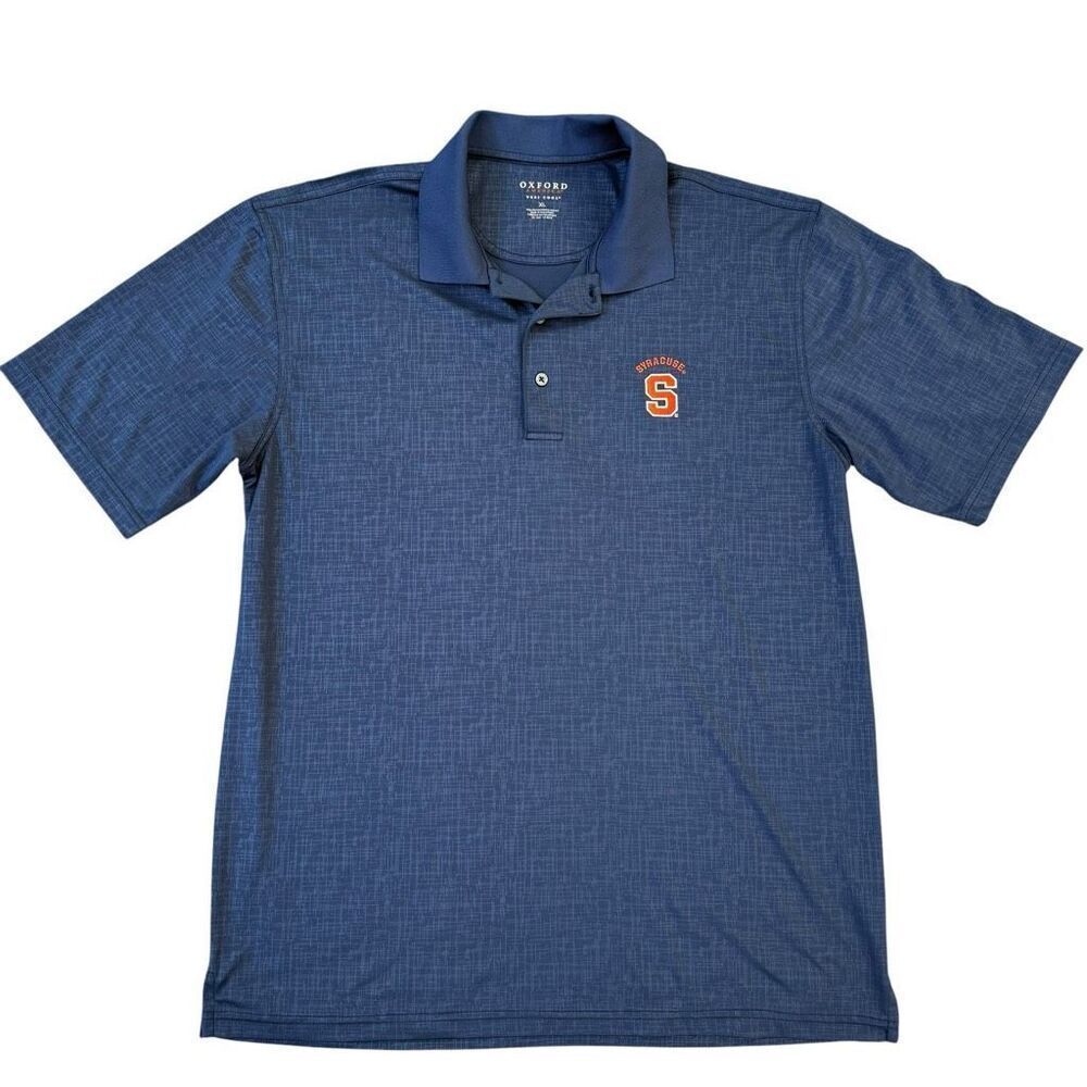 OXFORD AMERICA Veri Cool Men's Navy Syracuse Golf Polo Shirt size XL